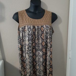 Suzanne Betro Women's Animal Print Tank